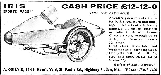 1925 Iris Sports Ace Sidecar                                     