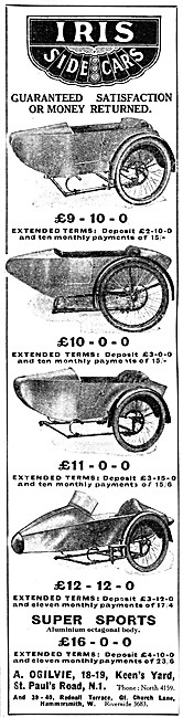 1926 Iris Sidecars                                               