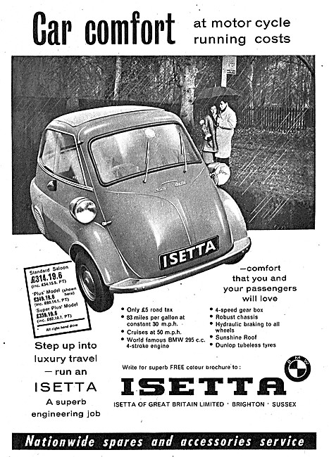 BMW Isetta Bubble Car - Isetta Three Wheeler Micro car           