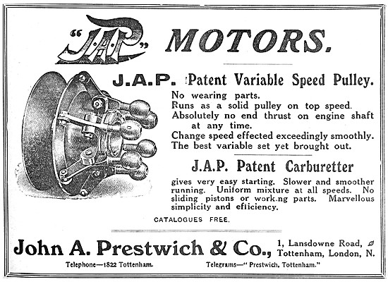 J.A.P. Variable Speed Pulley - JAP Gears                         