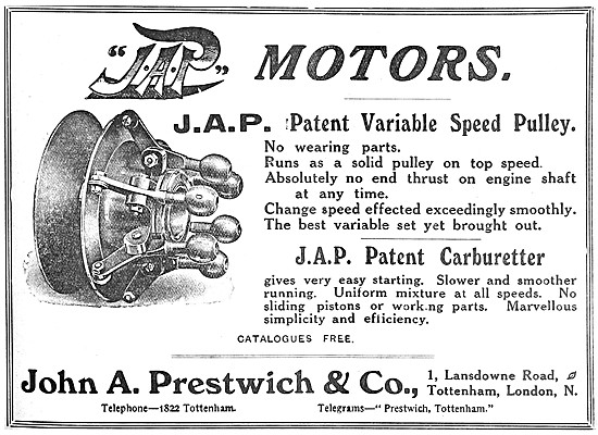 J.A.P. Variable Speed Pulley - JAP Gears                         