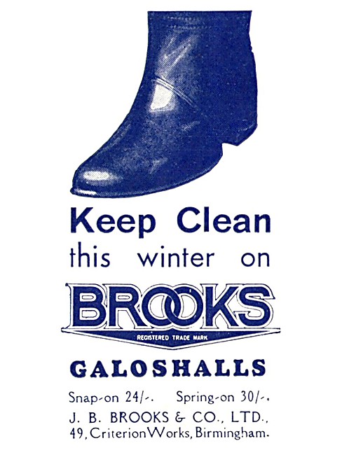 J.B.Brooks Motor Cycle Galoshalls                                