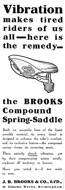 J.B.Brooks Compound Spring Saddle                                