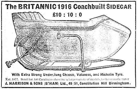 The Britannic Coachbuilt Sidecar 1915                            