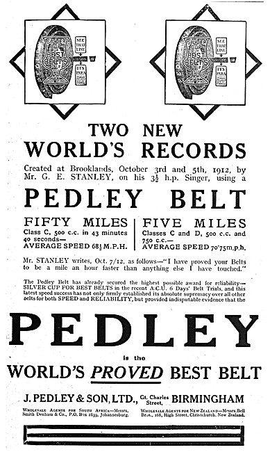 Pedley Belts                                                     