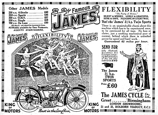 James Motorcycles 1926 - James Twin Sports 3.5 hp                
