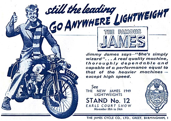 James 125 cc Two-Stroke Motor Cycles 1948                        