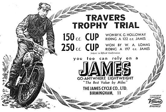 James Lightweight Trials & Scrambles Motorcycles                 