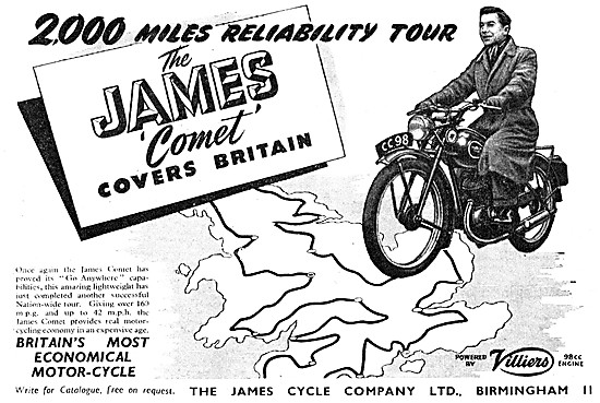 James Comet 1952 Advert                                          