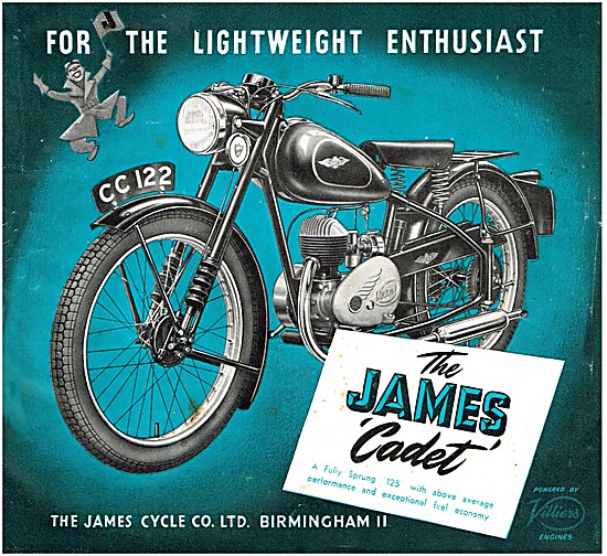1953 James Cadet 125 cc Plunger Model                            