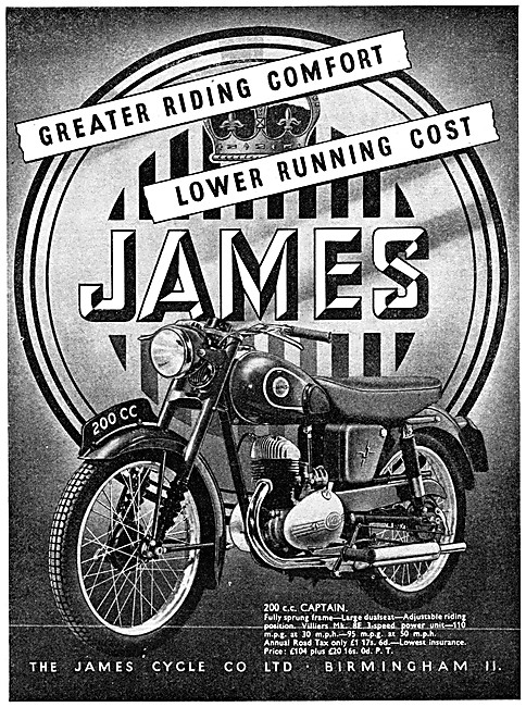 James Captain Motorcycle 1954                                    