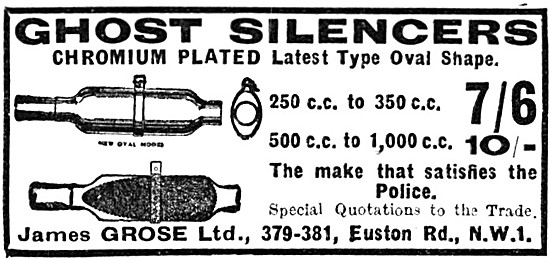 James Grose Motorcycle Sales & Parts Stockists - Ghost Silencers 