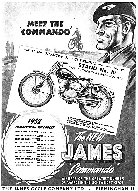 1952 James Commando 197 cc                                       
