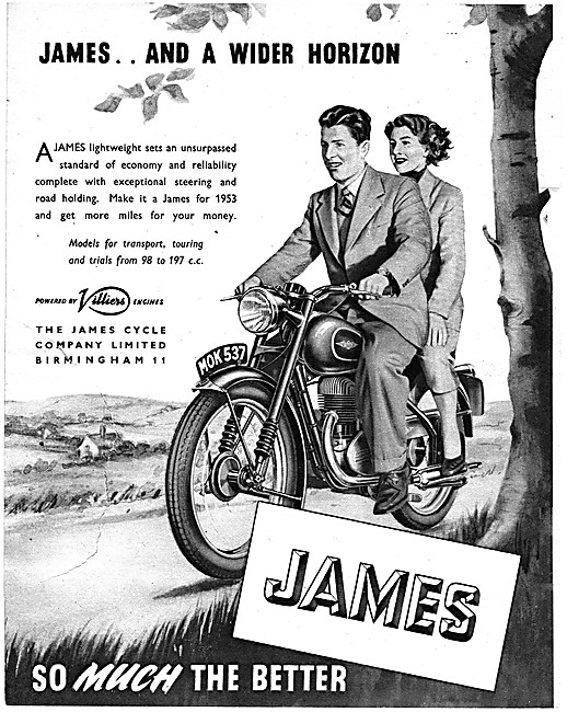 1953 James Lightweight Two-Stroke Motor Cycles                   