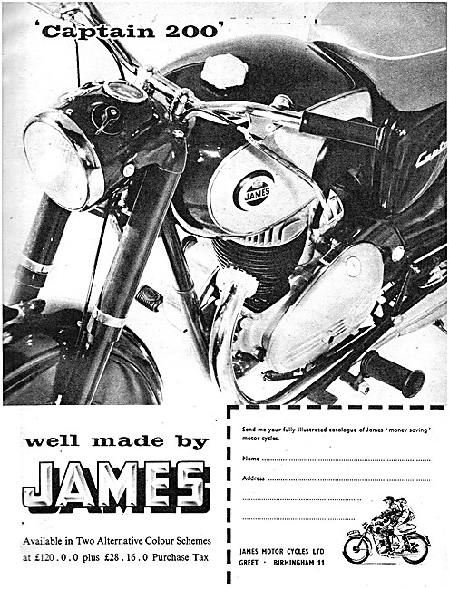 1957 James Captain 200 cc                                        