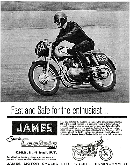1961 James Sports Captain 200 cc                                 