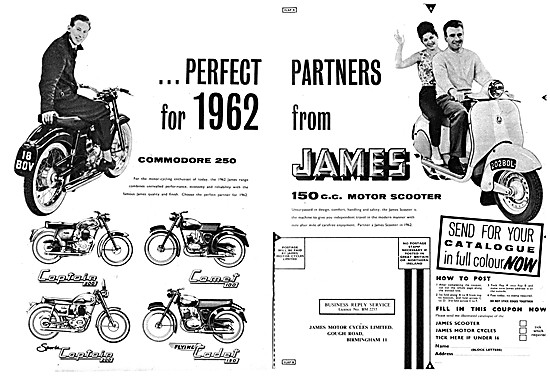 James Motor Cycles For 1962                                      