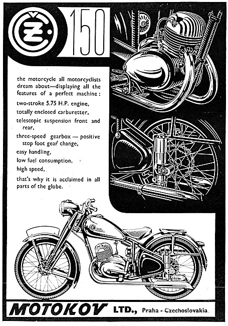 CZ  Motor Cycles - 1951 CZ 150                                   