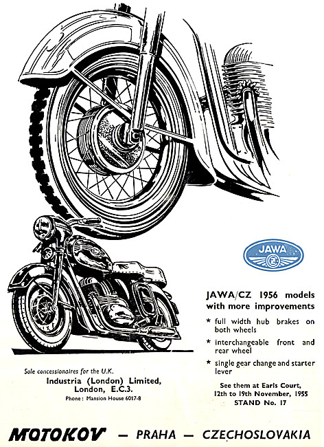1955 Jawa CZ Motor Cycles                                        