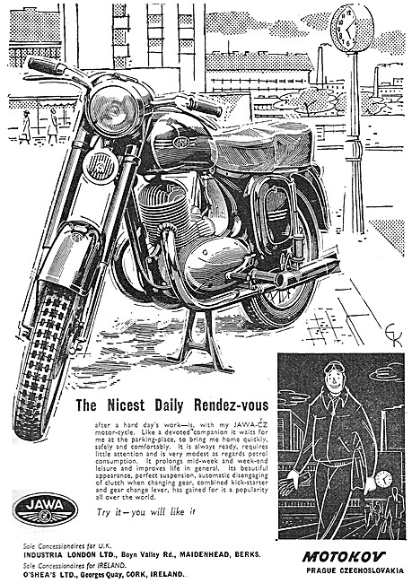 1957 Jawa-CZ Motor Cycles Advert                                 