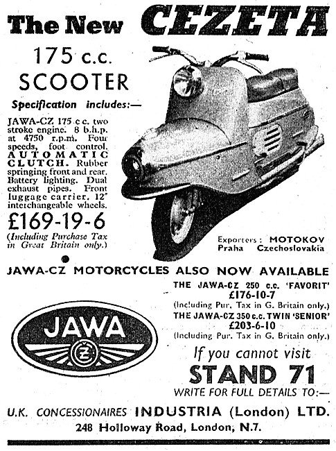Jawa-CZ Cezeta Motor Scooter 1958                                