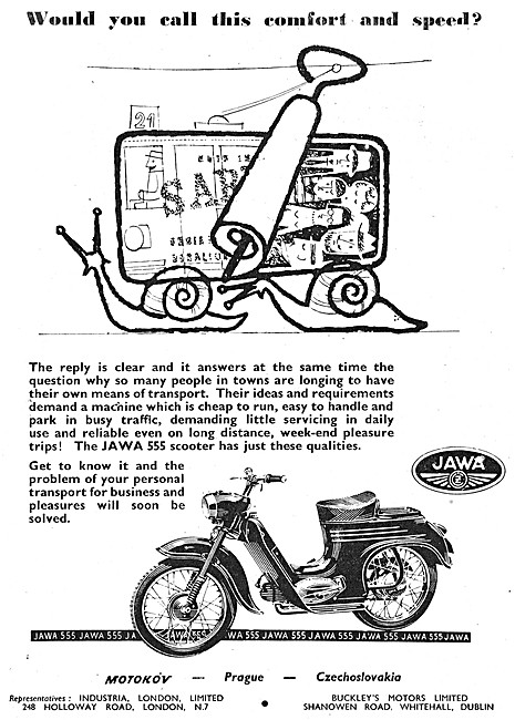 1960 Jawa 555 Motor Scooter                                      