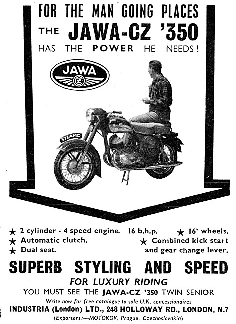 Jawa Motor Cycles - Jawa -CZ 350 - Jawa 350                      