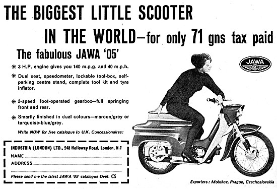1963 Jawa 05 Motor Scooter                                       