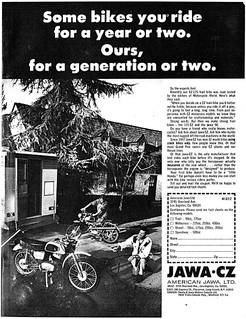 Jawa CZ 175 Motor Cycle                                          