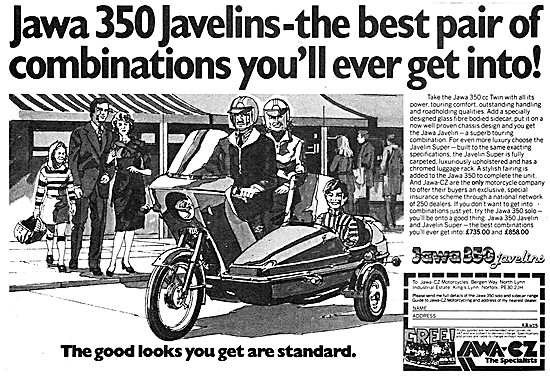 1979 Jawa 350 Javelin Motor Cycle Combination                    