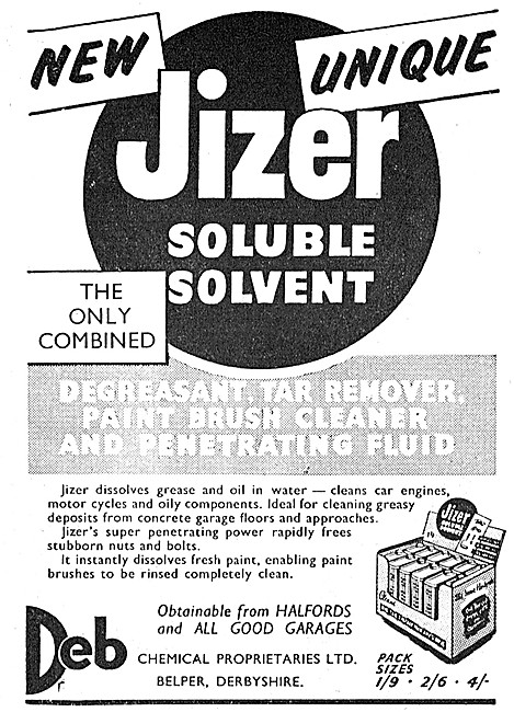 Deb Jizer Soluble Solvent - Jizer Degreasing & Cleaning Fluid    