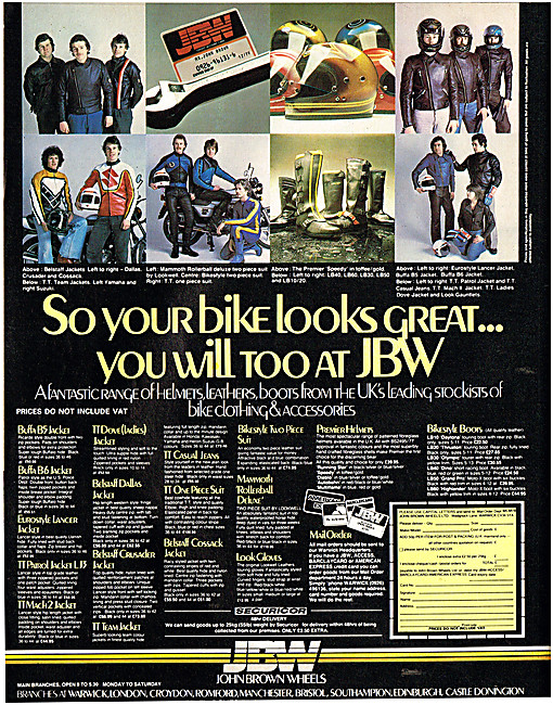 John Brown Wheels Motorcycle Clothing - JBW Clothing             
