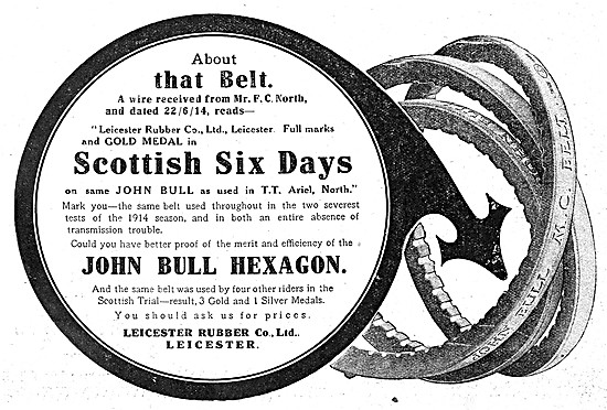 John Bull Hexagon Motor Cycle Belts                              