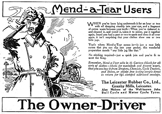 Leicester Rubber Company  Mend-A-Tear Clothing Patches           
