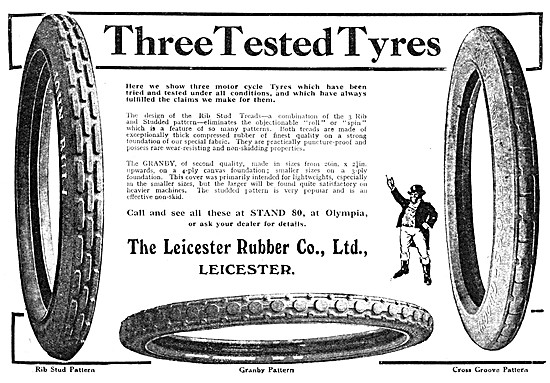 John Bull Motor Cycle Tyres & Accessories - Leiceter Rubber Co   