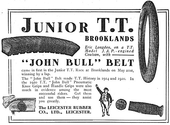 John Bull Motor Cycle Tyres & Belts                              