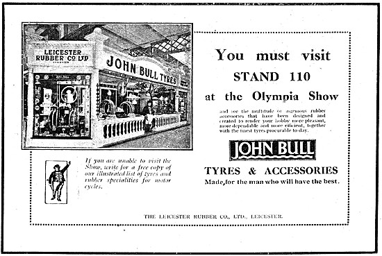 John Bull Motor Cycle Tyres & Accessories 1926 Advert            