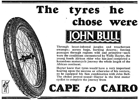 John Bull Motor Cycle Tyres & Rubber Accessories - Cape To Cairo 