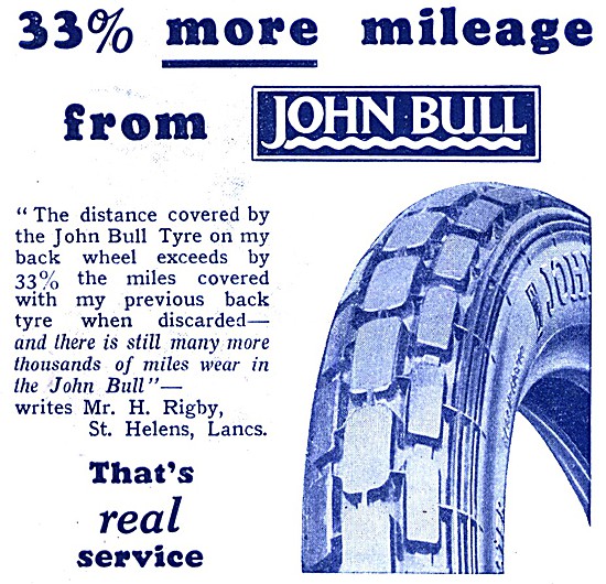 John Bull Motor Cycle Tyres                                      