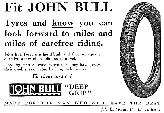 John Bull Motor Cycle Deep Grip Tyres                            