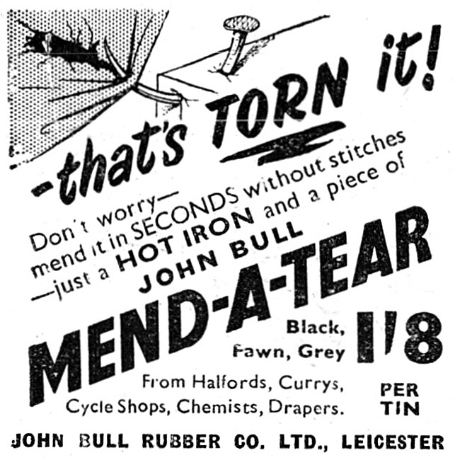 John Bull Mend-A-Tear Garment Repair Patches                     
