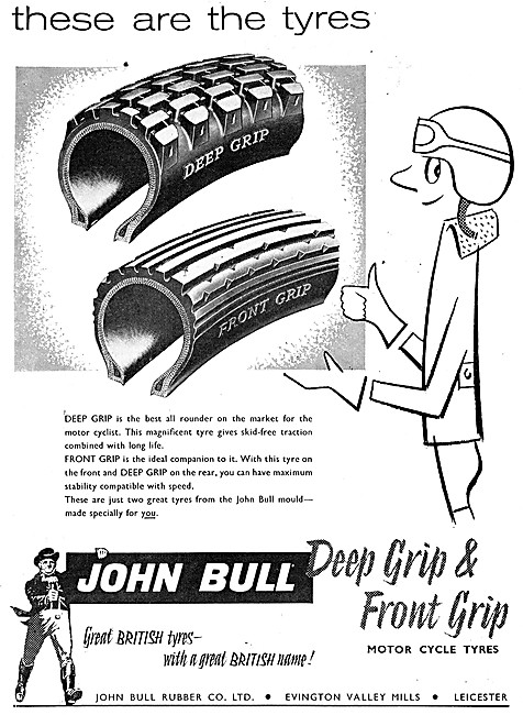 John Bull Deep Grip Motor Cycle Tyres                            
