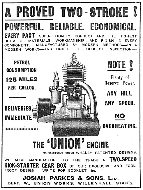 Union Motor Cycle Engines                                        