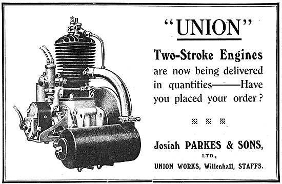 1919 Union Two-Stroke Motor Cycle Engines                        