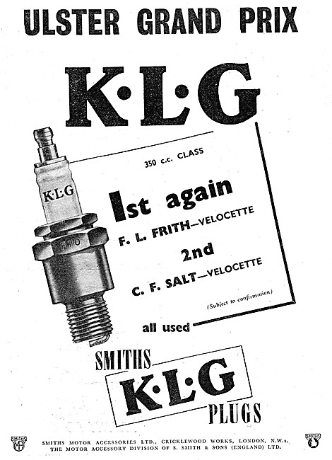 Smiths KLG Motor Cycle Spark Plugs                               