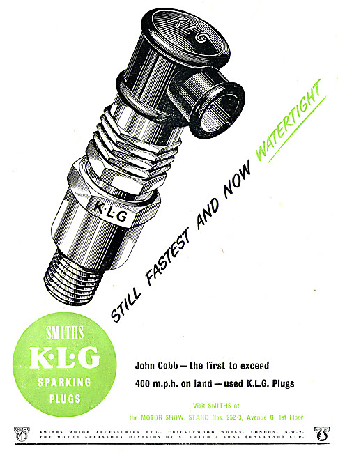 Smiths KLG Motor Cycle Spark Plugs 1949 Advert                   