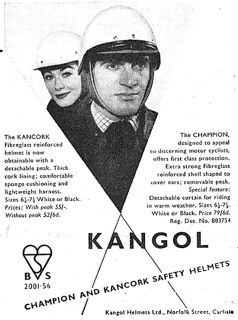 Kangol Crash Helmets - Knngol Kancork - Kangol Champion Helmets  