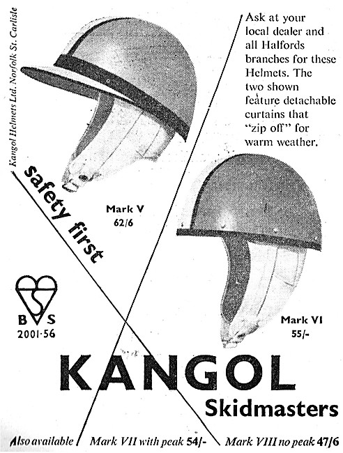 Kangol Mark V Crash Helmet - Kangol Skidmasters                  