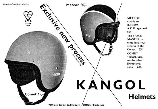 Kangol Meteor Crash Helmets - Kangol Comet Crash Helmet          