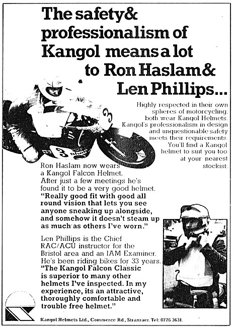 Kangol Falcon Classic Motor Cycle Helmet                         